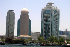 Dubai 04 07 Deira Etisalat Tower and Dubai Creek Tower.jpg